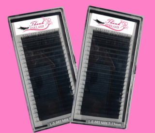 False Eyelash L-0.085 MIX 7-12 mm