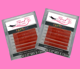 False Eyelash M-0.07 MIX 8-13 mm